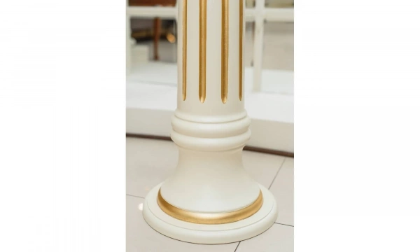 Колонна h.82 avorio + foglia oro DA7