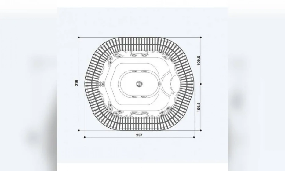 Мини-Бассейн Jacuzzi Sienna 257X219 9445-01565 № 65 Platinum - фото 5