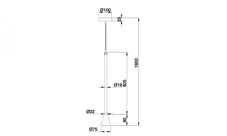 Подвесной Светильник Technical P064Pl-01W - фото 2