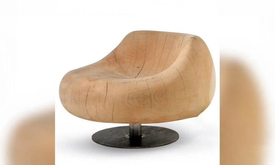 Кресло Вращающееся На Стальном Основании Из Древесины Кедра Tahiti, Riva 1920 - фото 1