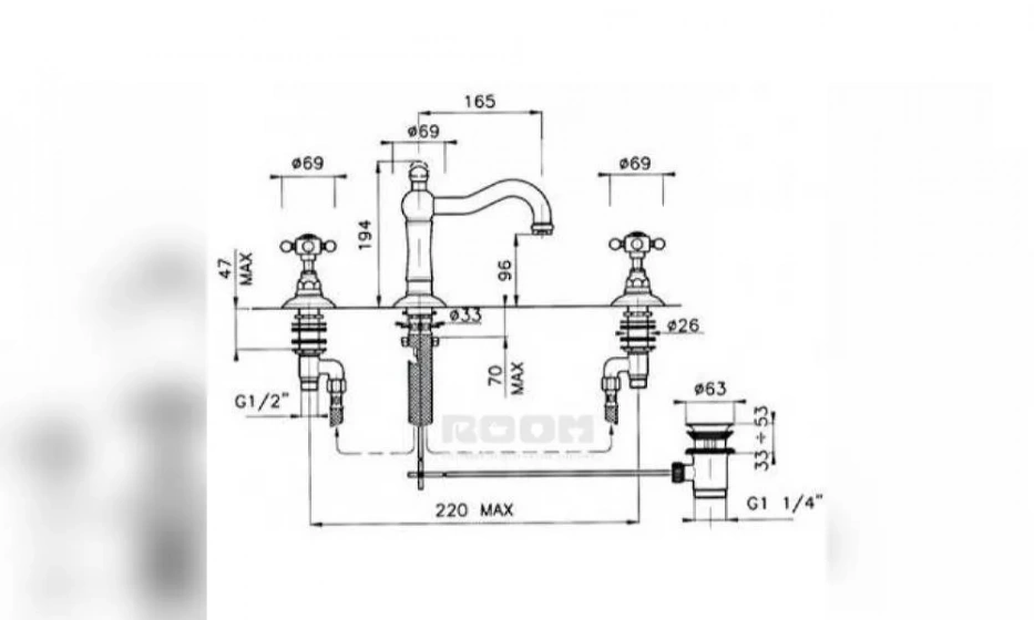 Смеситель Для Раковины Nicolazzi Half Dome 1409Gb70 - фото 2
