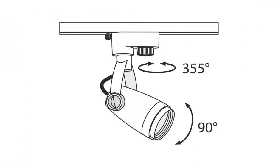 Трековый Светильник Technical Tr001-1-Gu10-W - фото 5