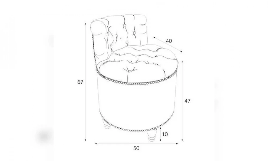 Пуф Kreind Canapes Большой Со Спинкой M03-Wn-E33 - фото 1