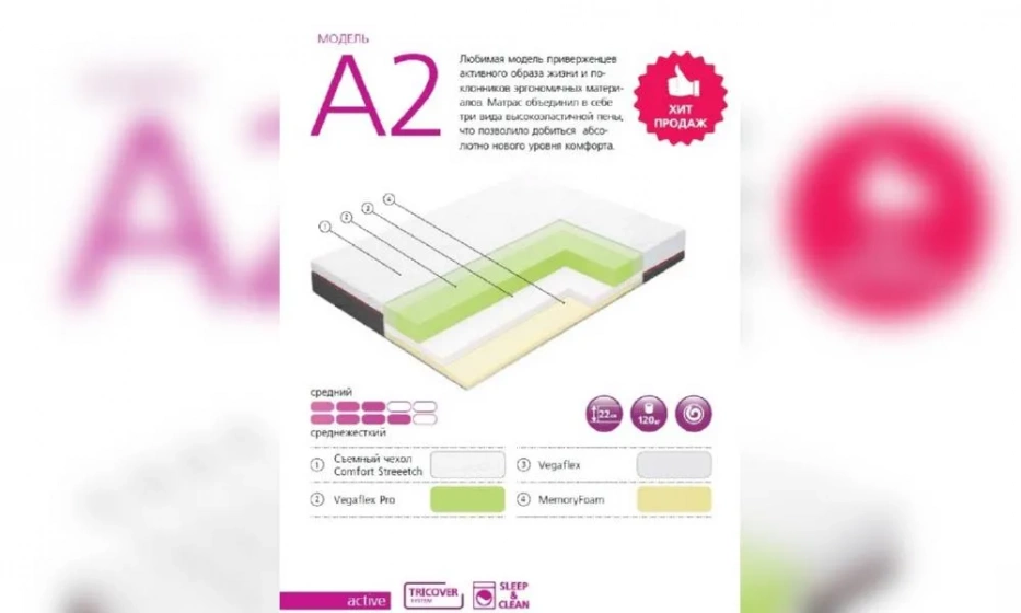 Матрас Вегас A2-3 - фото 1