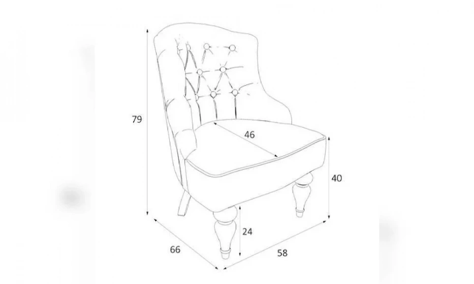 Кресло Kreind Canapes Шоффез M08-W-E25 - фото 3