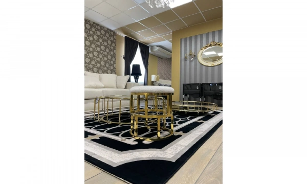 Комплект из 2-х журнальных столов и пуфа  BALHOME  HATILLA