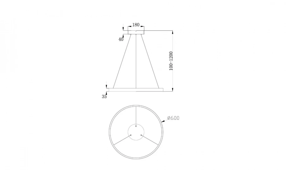 Подвесной Светильник Technical Mod058Pl-L32Bs4K - фото 3