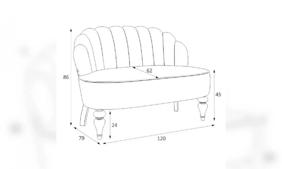 Диван Kreind Шелли M17-B-B15 - фото 3