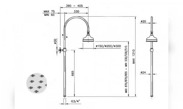 Душевая Стойка 5712Ws Cr20