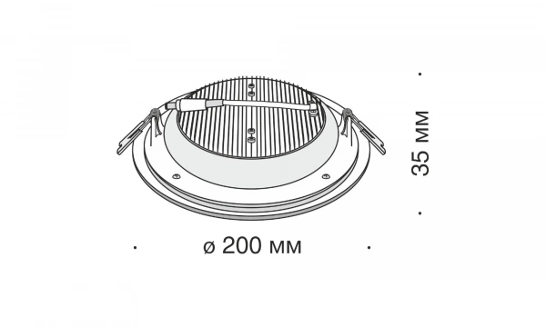 Встраиваемый Светильник Technical Dl304-L18W