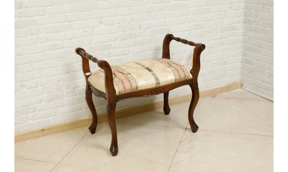 Morello Gianpaolo Банкетка Parma Ткань Tps1230 Seal 1706 Col.3 Damascato Beige/Rosa - фото 3