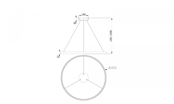 Подвесной Светильник Technical Mod058Pl-L54Bs4K