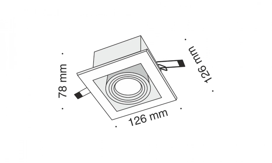 Встраиваемый Светильник Technical Dl008-2-01-W - фото 2