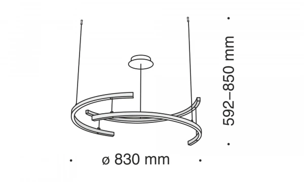 Подвесной Светильник Technical Mod054Pl-L52W3K