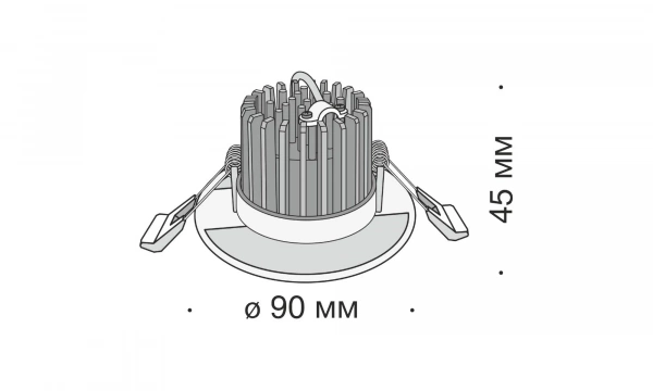 Встраиваемый Светильник Technical Dl038-2-L7W