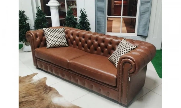 ФЛОРЕНЦИЯ Честер Диван Кожа Lusso Cognac /Leder