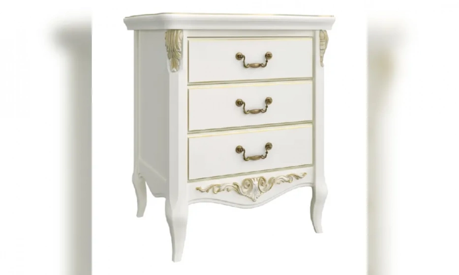 Тумба Kreind Romantic Gold Прикроватная 3 Ящика R117G - фото 1