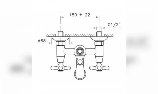 Смеситель Для Ванны Nicolazzi Nuova Brenta 2500Bz Бронза