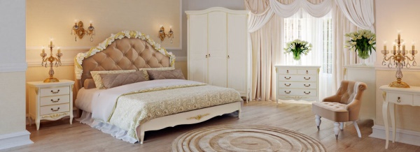 Кровать с мягким изголовьем 180*200 Романтик Голд KREIND 726276725